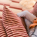 What Colours Go With a Pink and Rhubarb Striped Sofa?